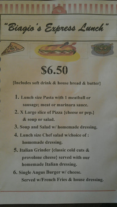 Menu Biagios Italian Restaurant - 5