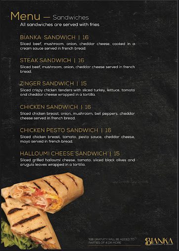 Menu Bianka Restaurants Br - 7