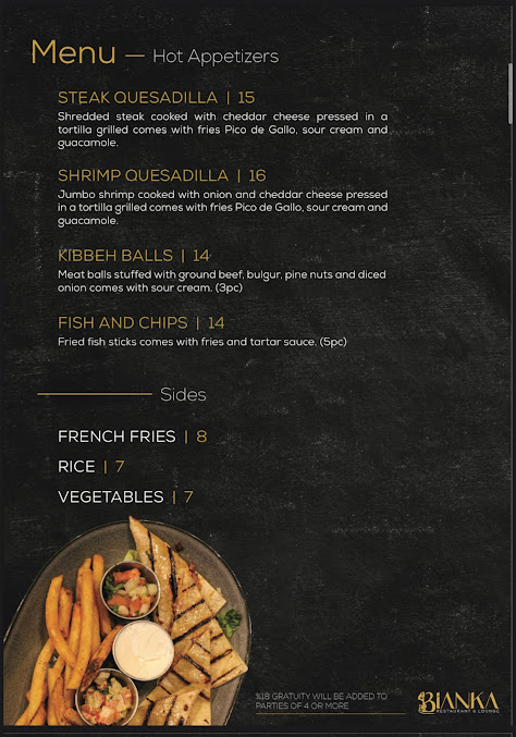Menu Bianka Restaurants Br - 9