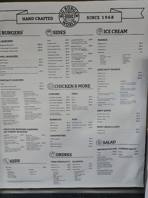 Menu Big Burger World - 5