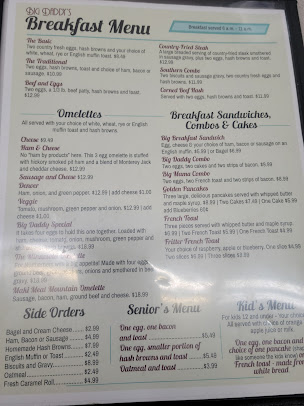 Menu Big Daddys Burgers Shakes - 5