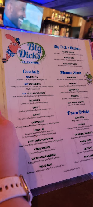 Menu Big Dicks Halfway Inn - 7