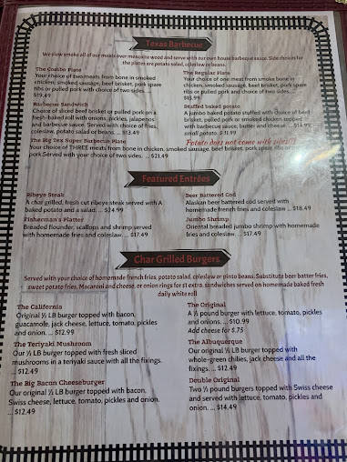 Menu Big Tex Bbq - 1