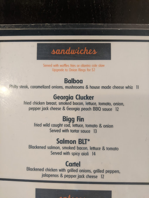 Menu Bigg Daddys Restaurant Tavern - 4