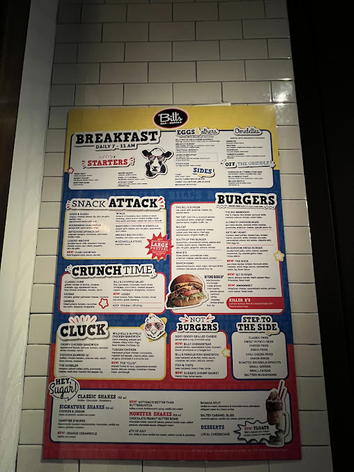 Menu Bill's Bar & Burger - 0