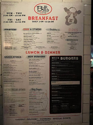 Menu Bill's Bar & Burger - 7