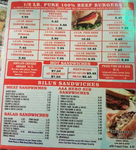 Menu Bills Gyro Souvlaki - 9