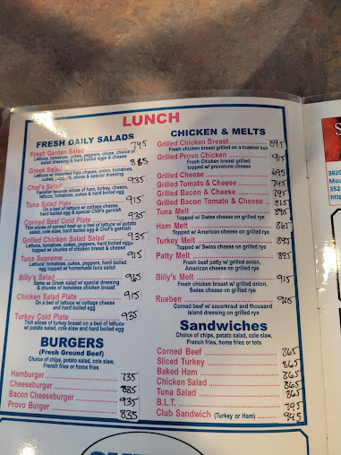 Menu Billys Cafe - 3