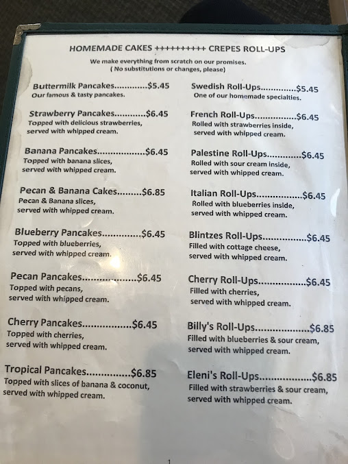 Menu Billys Cafe - 4