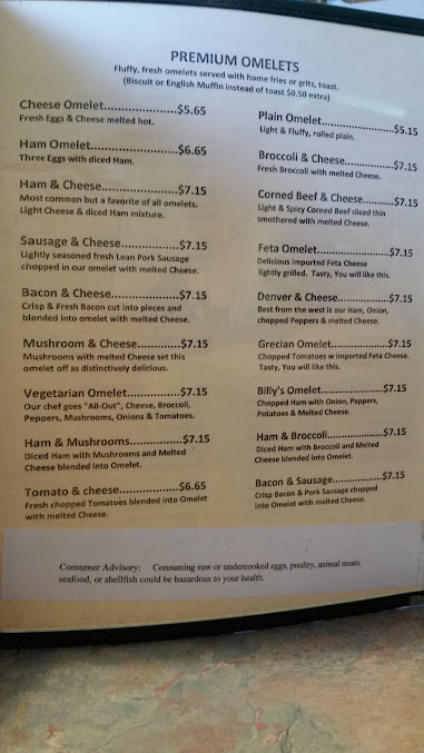 Menu Billys Cafe - 5
