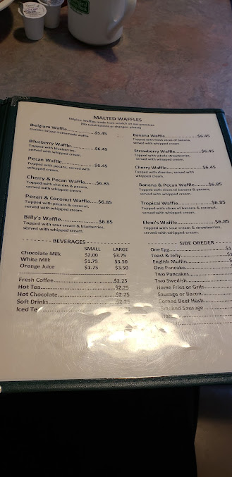 Menu Billys Cafe - 8