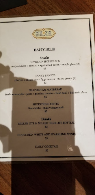 Menu Bin 216 - 4