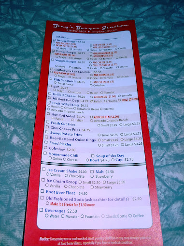 Menu Bings Burger Station - 0