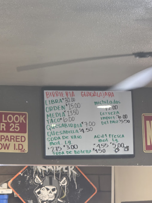 Menu Birrieria Guadalajara - 2