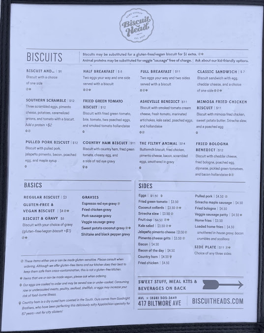 Menu Biscuit Head - 4