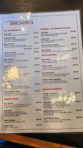 Menu Bistro 2020 - 2