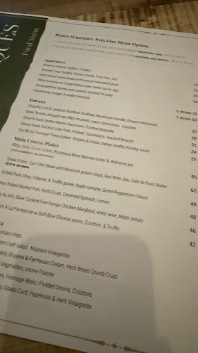 Menu Bistro St Jacques - 7