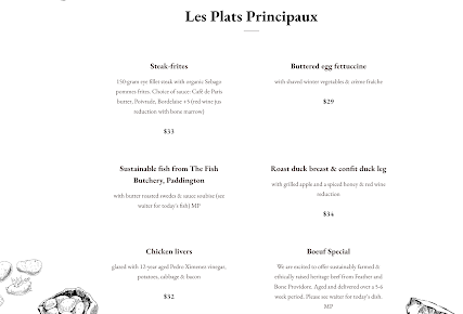 Menu Bistro St Jacques - 9