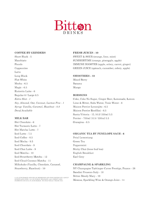 Menu Bitton - 1