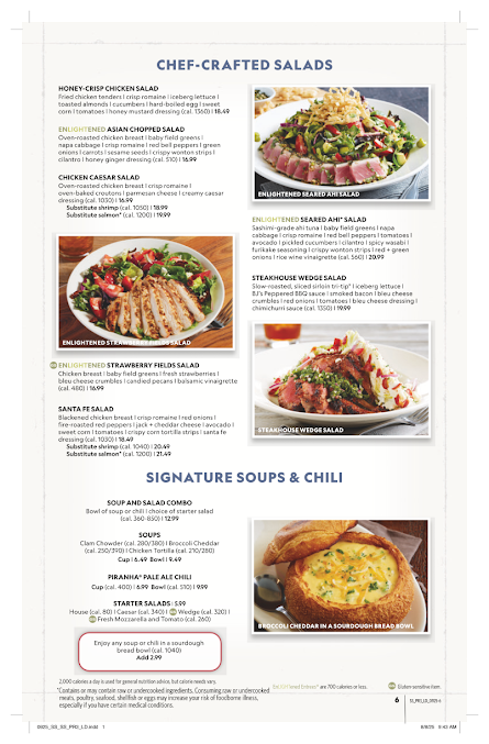 Menu Bj's Restaurant & Brewhouse - 6