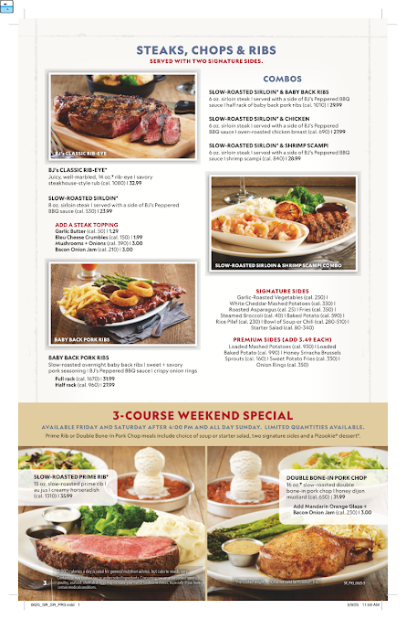 Menu Bj's Restaurant & Brewhouse - 8