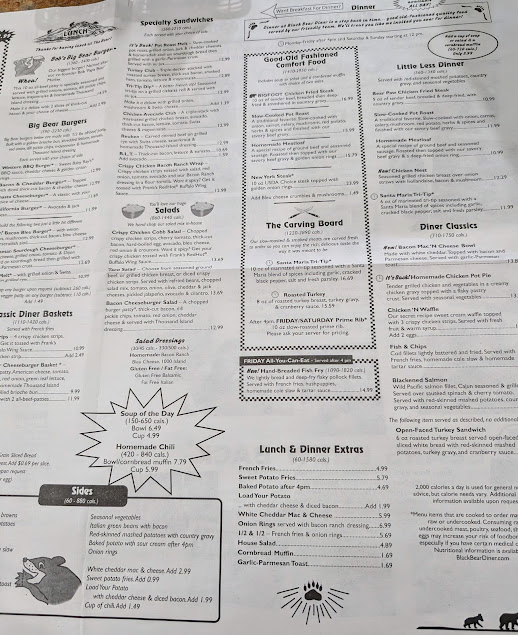 Menu Black Bear Diner Monterrey Village - 0
