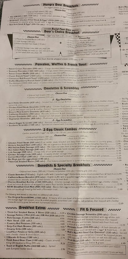Menu Black Bear Diner Monterrey Village - 8
