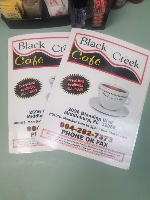 Menu Black Creek Cafe - 7