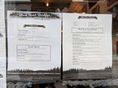 Menu Black Forest Brooklyn Smith Street - 0
