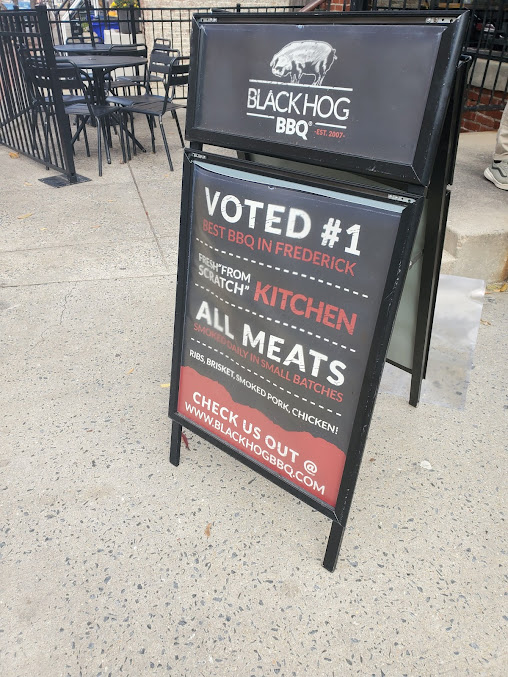 Menu Black Hog Bbq Bar Frederick - 3