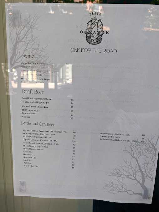 Menu Black Oak On Fifth - 7