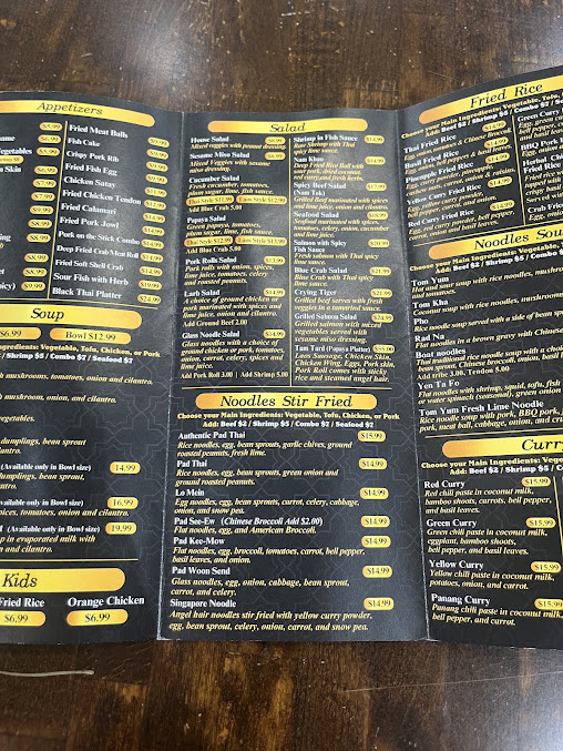 Menu Black Thai Authentic Cuisine - 6