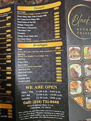 Menu Black Thai Authentic Cuisine - 7