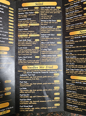 Menu Black Thai Authentic Cuisine - 8