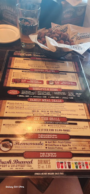 Menu Blackburns Bbq - 0