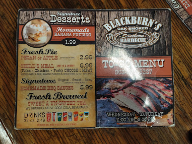 Menu Blackburns Bbq - 2