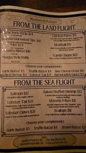 Menu Blackstone Putnam - 0