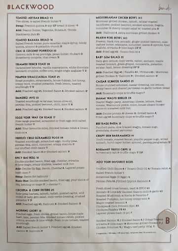 Menu Blackwood - 5