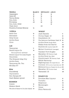 Menu Blackwood - 8