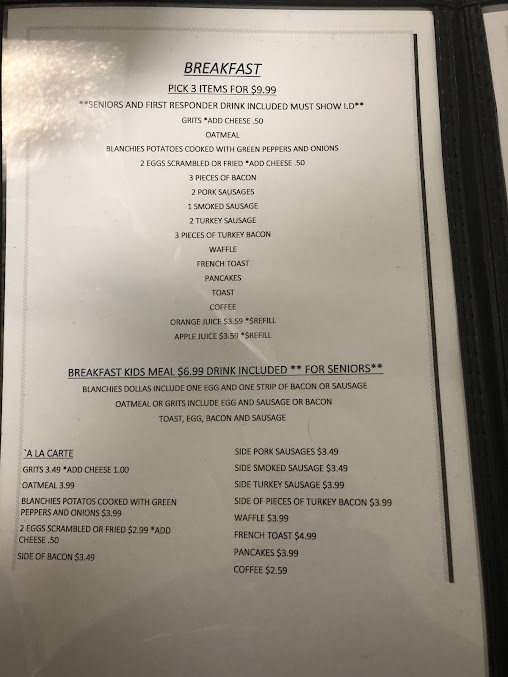 Menu Blanchies - 0