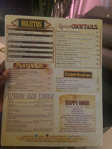 Menu Blend Lic - 8