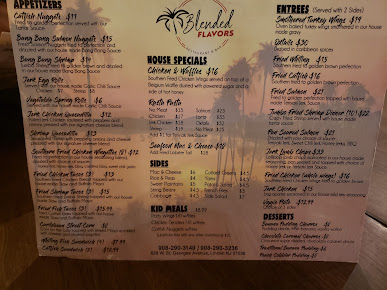 Menu Blended Flavors Restaurant & Bar - 1