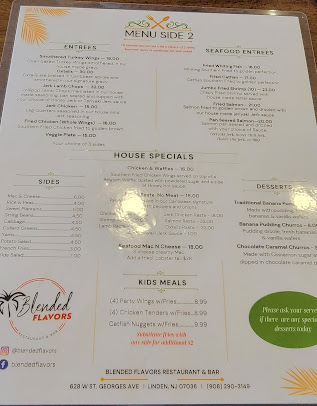 Menu Blended Flavors Restaurant & Bar - 5