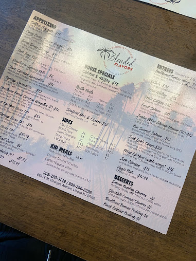 Menu Blended Flavors Restaurant & Bar - 7