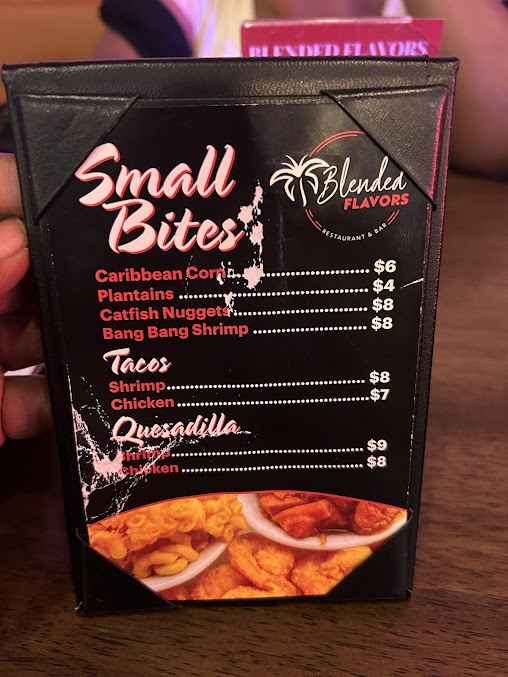 Menu Blended Flavors Restaurant & Bar - 8