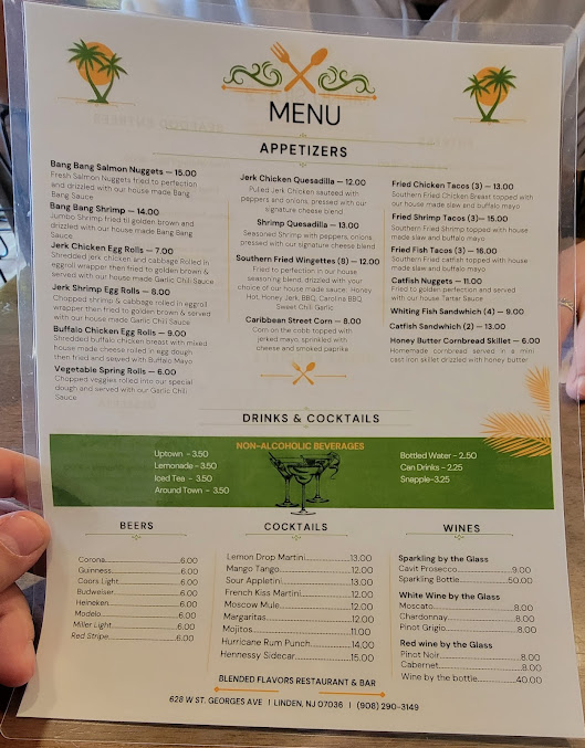 Menu Blended Flavors Restaurant & Bar - 9