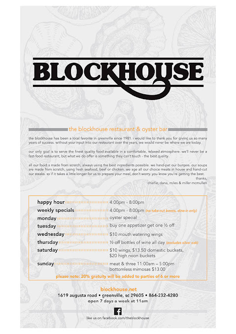 Menu Blockhouse Restaurant And Oyster Bar - 7