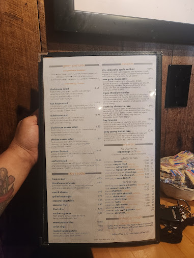 Menu Blockhouse Restaurant And Oyster Bar - 9