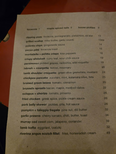 Menu Bloodwood Restaurant & Bar - 7