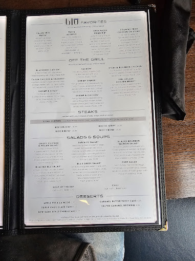Menu Blu Restaurant Bar - 0